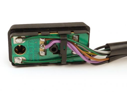 1231852 Interruptor de luz -BGM PRO- Vespa PK S Lusso, PK XL, Vespa PX (1984-1998) - 9 cables (DC, modelos sin batería, con rectificador de bocina, más cerca)