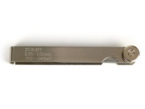 1800013 Вимірювач щупу -УНІВЕРСАЛЬНИЙ-20 лопатей, метал - 0.05-1.00 мм + 0.002-0.040 дюйма