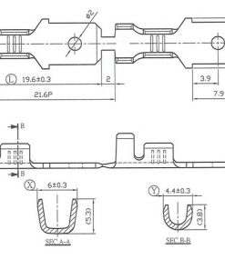 3330392 Cable lug - flat plug 6,3mm Ø = 1,0-1,5mm²- DIN 46248 - 10 pcs.