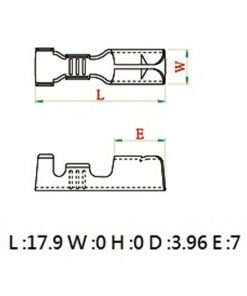 3330397电缆接线片-圆形插座4mmØ=0,5-1,0mm²-10个