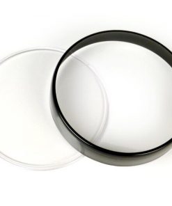 3331718スピードメーターガラスセット-BGMORIGINAL-VespaØ= 105mm-Vespa PX Lusso（1984-）、PK XL1、GT 250 ie 60（ZAPM451）、GTV 125（ZAPM313）、GTV 250（ZAPM451）、GTV 300（ZAPM452）-黒いリング-透明なガラス