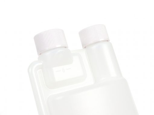 3332516 Ölmessbecher – Dosierflasche -BGM PRO 250ml- mit Dosierkammer (10ml) und zwei Verschlüssen