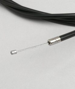 4350004 câble universel -Ø = 1,2 mm x 2500 mm, manchon = 2200 mm, mamelon Ø = 3,0 mm x 3 mm - utilisé comme câble d'accélérateur - PE tressé - noir