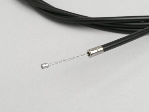 4350004 Cable universal -Ø = 1,2mm x 2500mm, sleeve = 2200mm, nipple Ø = 3,0mm x 3mm- ใช้เป็นสายคันเร่ง - ถัก PE - สีดำ