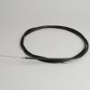 4350004 kabel universal -Ø = 1,2 mm x 2500 mm, hylse = 2200 mm, nippel Ø = 3,0 mm x 3 mm - brukes som gasskabel - flettet PE - svart