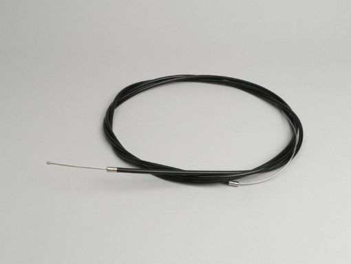 4350004 Kabel universell -Ø = 1,2 mm x 2500 mm, hylsa = 2200 mm, nippel Ø = 3,0 mm x 3 mm - används som gaskabel - flätad PE - svart