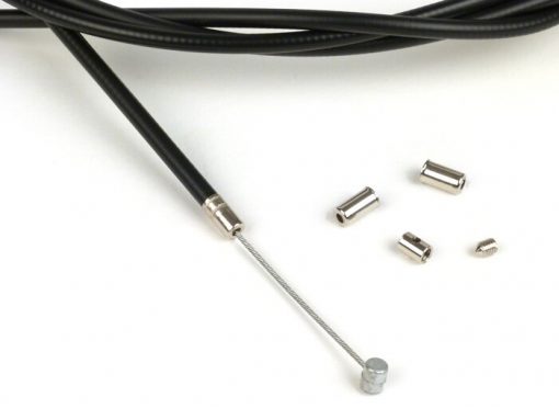4350006 Üniversal kablo -Ø = 1,2mm x 2500mm, nipel Ø = 5,5mm x 7mm- gaz kablosu olarak kullanılan - örgülü PTFE