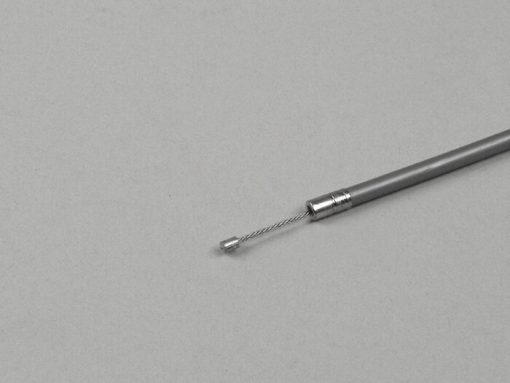 4350032 Câble universel -Ø = 1,2 mm x 2500 mm, manchon = 2200 mm, mamelon Ø = 3,0 mm x 3 mm - utilisé comme câble d'accélérateur - PE tressé - gris