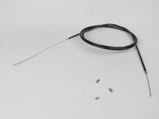 4350072 Jeu de câbles universel -Ø = 1,2 mm x 2500 mm, manchon = 2200 mm, mamelon Ø = 3,0 mm x 3 mm - utilisé comme câble d'accélérateur - PTFE tressé - noir