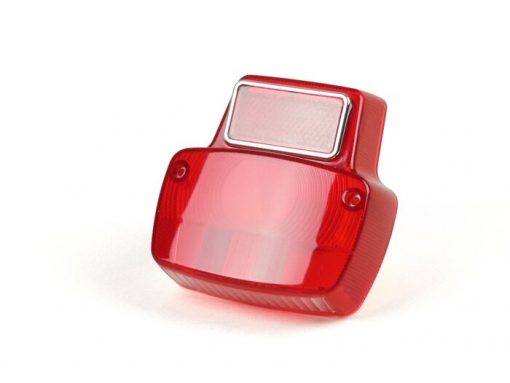 7671268 Rear light lens -BGM ORIGINAL Vespa Antique- small metal - red