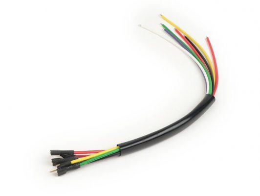 7673820 Ответвление кабеля статорной пластины зажигания -VESPA- Vespa PX old (7 проводов) - фиолетовый кабель