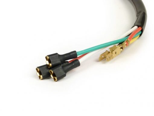 7673820G Ответвление кабеля зажигания статора -VESPA- Vespa PX old (7 проводов) - серый кабель