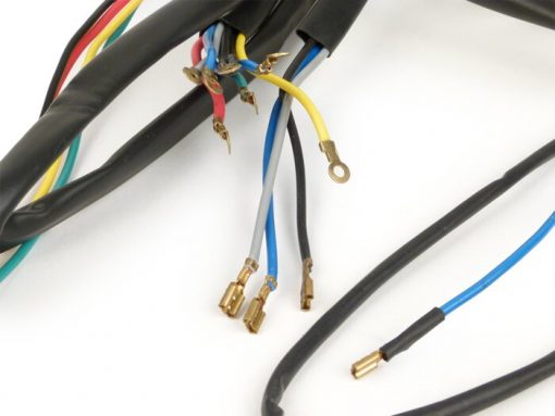 7675134 Wiring harness -BGM ORIGINAL- Vespa V50 Special (V5B3T) - model dengan indikator ujung stang