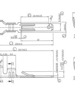 7675164 Cosse de câble - fiche plate 2,8 mm Ø = 0,5-1,0 mm² - DIN 46244 - 10 pcs.