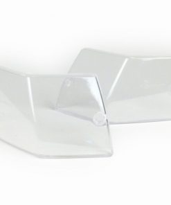 7675688 Cristalli freccia -BGM ORIGINAL set di 2- Vespa PX80, PX125, PX150, PX200, T5 125cc - vetro trasparente - posteriore