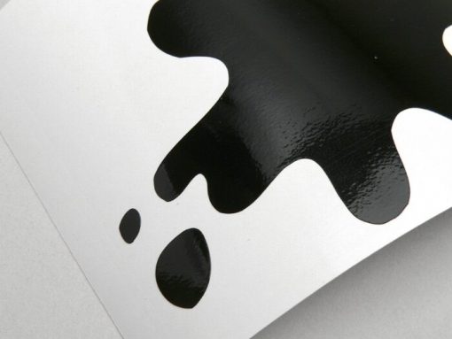 8050034 Sticker -LAMBRETTA ink blot- DL, GP - black glossy