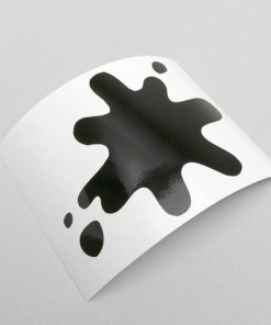 8050034 Klistremerke -LAMBRETTA ink blot- DL, GP - svart blank