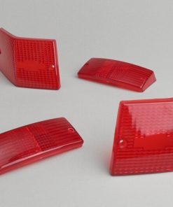 9520169 Knipperlichtglaasjes -BGM ORIGINELE set van 4 Vespa PX80, PX125, PX150, PX200, T5 125cc - rood