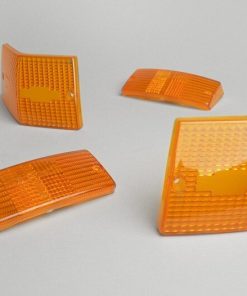 9520174 Verres clignotants -BGM ORIGINAL jeu de 4- Vespa PX80, PX125, PX150, PX200, T5 125cc - orange