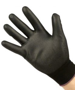 BGM0400L work gloves - mechanic gloves - protective gloves -BGM PRO-tection- fine knitted glove 100% nylon with polyurethane coating - size L (9)