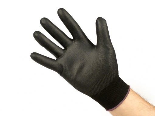 BGM0400L rękawice robocze - rękawice dla mechanika - rękawice ochronne -BGM PRO-tection- cienka dziana rękawica 100% nylon z powłoką poliuretanową - rozmiar L (9)