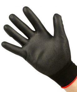 Gants de travail BGM0400S - gants de mécanicien - gants de protection -BGM PRO-tection- gant tricoté fin 100% nylon avec revêtement polyuréthane - taille S (7)