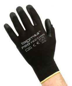 BGM0400XL Gants de travail - Gants de mécanicien - Gants de protection -BGM PRO-tection- Gant tricoté fin 100% nylon avec enduction polyuréthane - taille XL (10)