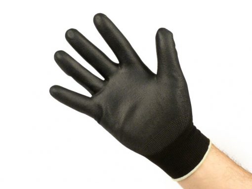 BGM0400XS work gloves - mechanic gloves - protective gloves -BGM PRO-tection- fine knitted glove 100% nylon with polyurethane coating - size XS (6)