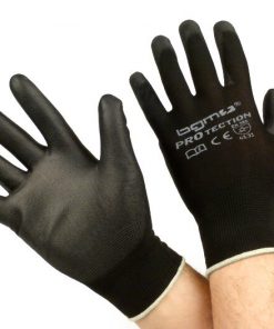 BGM0400XS work gloves - mechanic gloves - protective gloves -BGM PRO-tection- fine knitted glove 100% nylon with polyurethane coating - size XS (6)