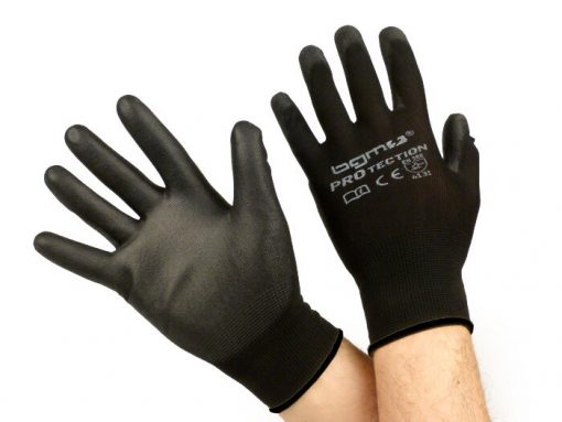 BGM0400XXL робочі рукавички - механічні рукавички - захисні рукавички -BGM PRO-tection- тонковязана рукавичка 100% нейлон з поліуретановим покриттям - розмір XXL (11)