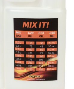 BGM2005 Ölmessbecher – Dosierflasche -BGM PRO 500ml- mit Dosierkammer (25ml) und zwei Verschlüssen