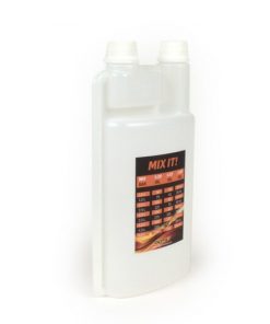 BGM2010 Gobelet doseur d'huile - flacon doseur -BGM PRO 1000ml- avec chambre doseuse (60ml) et deux bouchons