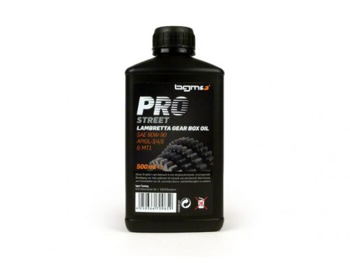 Huile pour engrenages BGM2050 -BGM PRO STREET- Lambretta SAE80, GL3 - 500ml