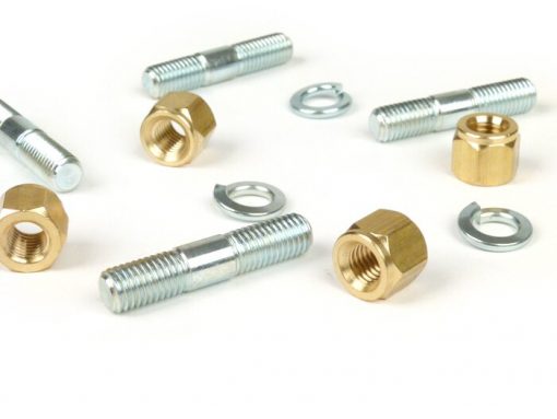 BGM2247 Stud Set Auspuff RT Zylinder -BGM PRO- Lambretta LI (Serie 2-3), LIS, SX, TV (Serie 2-3), DL, GP