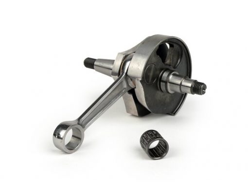 BGM2401 crankshaft -BGM PRO Racing (rotary valve), 51mm stroke, 97mm connecting rod- conversion shaft Vespa PK50 XL / XL2 to 125ccm (Ø 20mm cone)