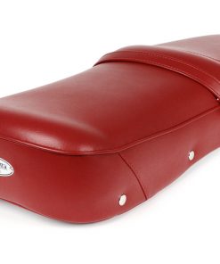 BGM2701RD Sitzbank -BGM PRO Pegasus mit Schild und genietet- Lambretta LI, LI S, SX, TV, DL, GP – rot