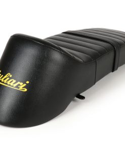 BGM2704 Seat -BGM PRO Giuliari 7Ts Lambretta (series 1-3) black - yellow lettering