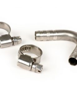 BGM3033 Curva tubo benzina 55 ° -BGM PRO- Vespa (Ø esterno = 10,0mm, Ø interno = 7,0mm) - acciaio inox
