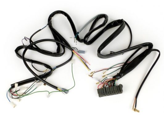 BGM3150 Arnés de cableado -VESPA- Vespa PK 50 XL (V5X3T000001-V5X3T185557) - modelos con intermitente, maletero, encendido electrónico, sin arranque eléctrico