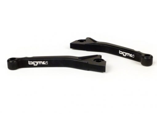 BGM4501 Set de leviers de frein -BGM PRO CNC Sport, court (130mm) - Vespa GT, GTL, GTS 125-300 - noir mat