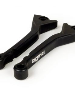 BGM4501 Set de leviers de frein -BGM PRO CNC Sport, court (130mm) - Vespa GT, GTL, GTS 125-300 - noir mat