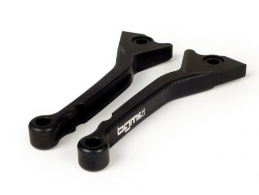 BGM4501 Bremshebel-Set -BGM PRO CNC Sport, kurz (130mm)- Vespa GT, GTL, GTS 125-300 – schwarz matt