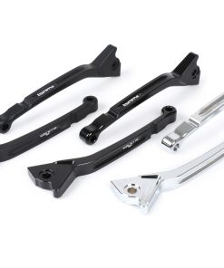 BGM4504 Set leve freno -BGM PRO CNC Sport, lunga (165mm) - Vespa GT, GTL, GTS 125-300 - nero opaco