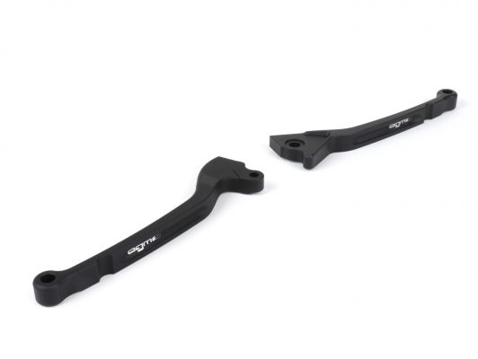 BGM4510 Brake lever set -BGM PRO CNC Sport, long (165mm) - Vespa LX, LXV, S, Primavera 50-150, Sprint50-150 - matt black