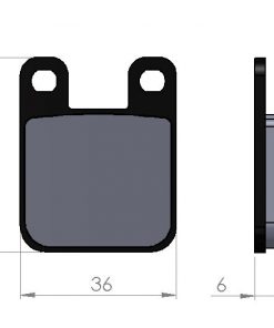 Pastillas de freno BGM45405 -BGM 36x45mm- BETA Eikon 50ccm 1999 (vh), DERBI Atlantis 50ccm 1999 (v), Atlantis 100ccm 2001 (v), Atlantis 100ccm 4T 2001 (v), Aventura 50ccm 1996 (v), GP 1 50ccm 2001-2004 (vh), GP 1 ...