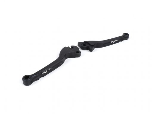 BGM4541KT brake lever + clutch lever (set) -BGM PRO CNC- disc brake (HENG TONG) - Vespa PX (Bj. 2004-) - black matt