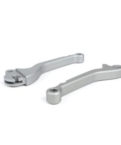 BGM4542KT brake lever + clutch lever (set) -BGM PRO CNC- disc brake (HENG TONG) - Vespa PX (Bj. 2004-) - steel gray