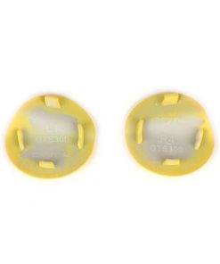 BGM4591KTYL Set tappi di copertura per fori specchietti -BGM PRO- Vespa GTS 125-300 (ZAPMA3100, ZAPMA3200, ZAPMA3300) GTS HPE, Supertech (ZAPMA3600) - giallo opaco (974 / A)
