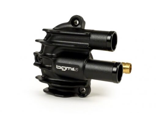 BGM4820BK Wasserpumpendeckel -BGM PRO Faster Flow- Vespa GT, GTS, GTL, GTV 125-300, GTS300 HPE – schwarz eloxiert