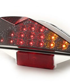 BGM5000YLN fanale posteriore -BGM ORIGINAL vetro trasparente 15 LED con funzione di segnalazione- MBK Nitro (YQ50 / L, 2 tempi), Yamaha Aerox (YQ50 / L, 2 tempi) - nero